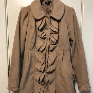 Chime Tan Pea Coat